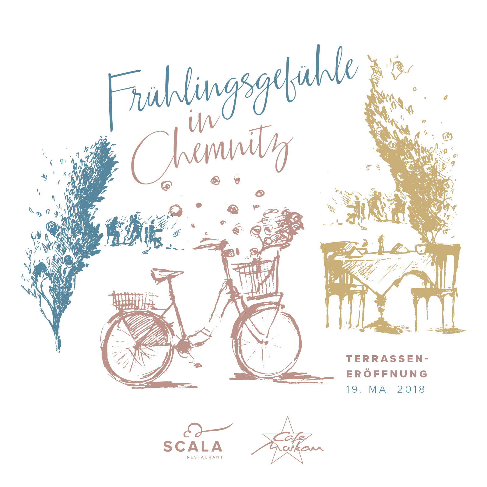 Frühlingsgefühle in Chemnitz  Angebote Cafe Moskau